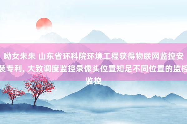 呦女朱朱 山东省环科院环境工程获得物联网监控安装专利， 大致调度监控录像头位置知足不同位置的监控