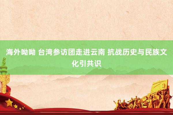 海外呦呦 台湾参访团走进云南 抗战历史与民族文化引共识