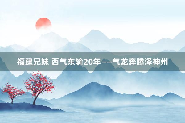 福建兄妹 西气东输20年——气龙奔腾泽神州