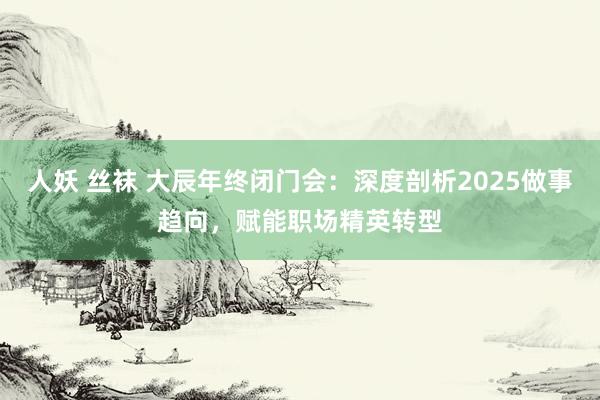 人妖 丝袜 大辰年终闭门会：深度剖析2025做事趋向，赋能职场精英转型